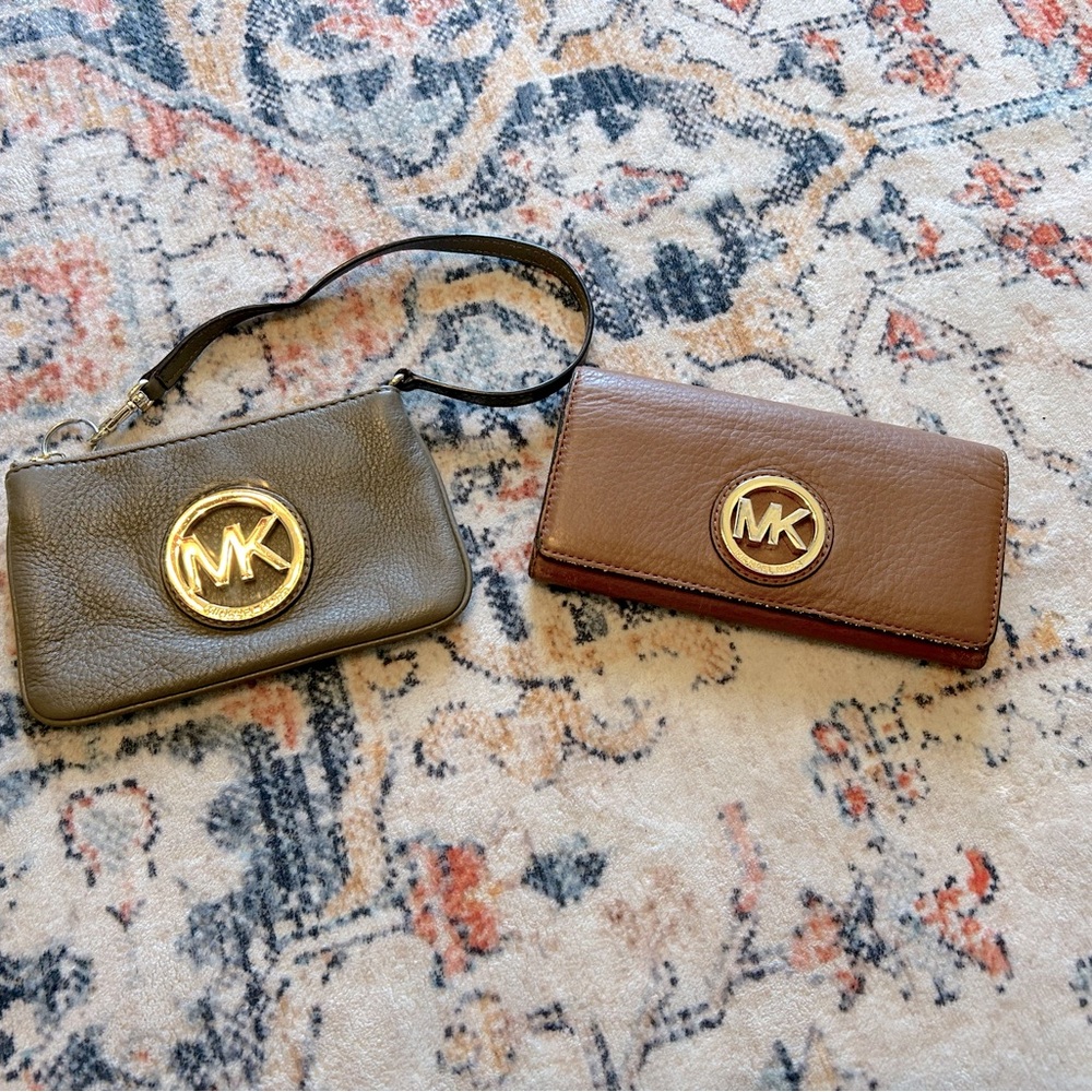 MK wallet + wristlet